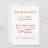 Invitation Os drôle de squelettes de danse pour danser la (Dos)