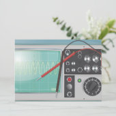 Invitation Oscilloscope (Debout devant)
