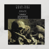 Invitation ossements de catacombe (Devant / Derrière)
