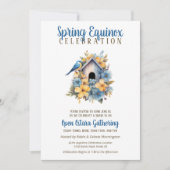 Invitation Ostara Spring Equinox Bird House Sabbat (Devant)