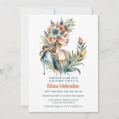 Invitation Ostara Spring Equinox Flower Goddess Sabbat (Devant)