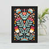 Invitation Otomi Flower Motif mexicain Floral Art (Debout devant)