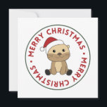 Invitation Otter Christmas Snow Winter Animals Otter Invitati<br><div class="desc">The otter at Christmas with fairy lights. Funny animals with gifts and snow for the holidays. Also funny for christmas in July. Otters are cute animals and perfect for Christmas.</div>