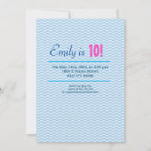 Invitation Otter Otterly fantastique fille d'anniversaire  (Dos)