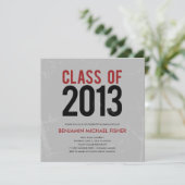 Invitation ou annonce d'un groupe de diplômés Vint (Debout devant)