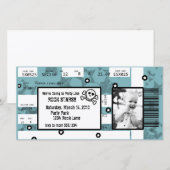 Invitation ou carte de remerciements de billet de (Devant / Derrière)