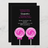 Invitation ou carte de remerciements de lucette (Devant / Derrière)