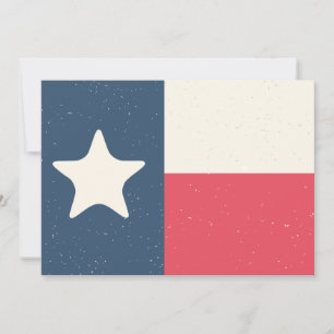 Invitation ou carte Texas Flag