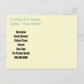 Invitation ou Date limite de retrouvailles (Dos)