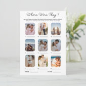 Invitation Où Étaient-Ils Mariage De La Fête Fête des mariées (Debout devant)