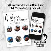 Invitation Où Étaient-Ils Partie De Mariage