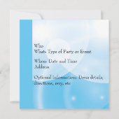 Invitation ou faire-part de naissance (Dos)