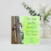 Invitation ou faire-part de pendaison de (Debout devant)