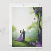 Invitation Où l'élégance rencontre l'amour éternel Mariage (Dos)