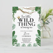 Invitation Où les choses sauvages sont 1er anniversaire (Debout devant)