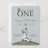 Invitation Où les choses sauvages sont 1er anniversaire Invit (Devant)