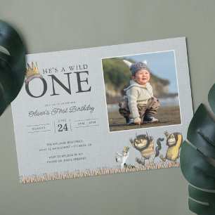 Invitation Où les choses sauvages sont 1er anniversaire - Pho
