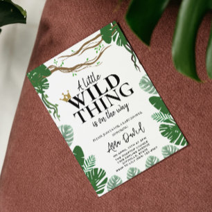 Invitation où les choses sauvages sont baby showers