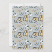 Invitation Où les choses sauvages sont le Baby shower de cara (Dos)