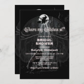Invitation Où mes sorcières Fête des mariées Halloween (Devant / Derrière)