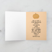 Invitation ou salutation Halloween pour chats/fant (Intérieur)