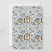 Invitation Où sont les choses sauvages | C'est un Baby shower (Dos)