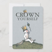 Invitation Où sont les choses sauvages | Couronne toi-même (Devant)