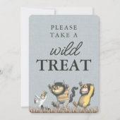 Invitation Où sont les choses sauvages | Prendre Une Traite (Devant)