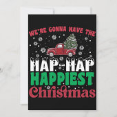 Invitation Où Vont Avoir Le Hap Hap Happy Plus Joyeux Noël (Devant)