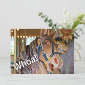 Invitation Ouah ! Regardez qui est 40 Carousel Horse Invitati (Debout devant)