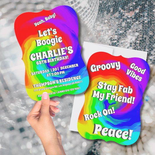 Invitation Ouais, bébé ! 65e anniversaire Vague de chaleur vi