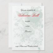 Invitation Oublie-moi le noeud Valentine (Dos)