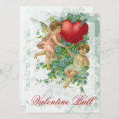 Invitation Oublie-moi le noeud Valentine (Devant / Derrière)