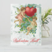 Invitation Oublie-moi le noeud Valentine (Debout devant)