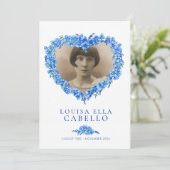 Invitation Oubliez les funérailles célébrations de la vie ble (Debout devant)