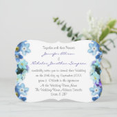 Invitation Oubliez-moi les fleurs Mariage d'aquarelle (Debout devant)