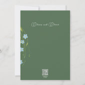 Invitation Oubliez-moi-non-Mariage (Dos)