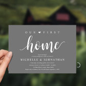 Invitation Our First Home Modern Rustic Housewarming party