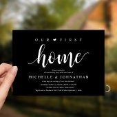 Invitation Our First Home Modern Rustic Housewarming party