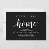 Invitation Our First Home Modern Rustic Housewarming party (Devant)