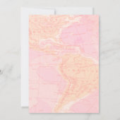 Invitation Our Greatest Adventure Floral Travel Zinnia Bridal (Dos)