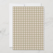 Invitation Our Little Bear a un an Forest Gingham (Dos)