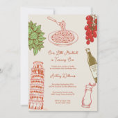 Invitation Our little meatball is turning one 1st Birthday (Devant)