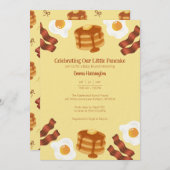 Invitation Our Little Pancake Breakfast Brunch Theme (Devant / Derrière)