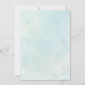 Invitation Our Little Snowflake Winter Onederland Birthday (Dos)