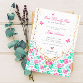 Invitation Our Lovely One Baby Shower