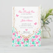 Invitation Our Lovely One Baby Shower (Debout devant)