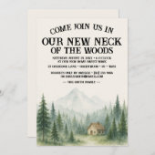 Invitation Our New Neck Of The Woods | Housewarming Party (Devant / Derrière)