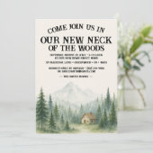 Invitation Our New Neck Of The Woods | Housewarming Party (Debout devant)