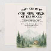Invitation Our New Neck Of The Woods | Housewarming Party (Devant / Derrière)